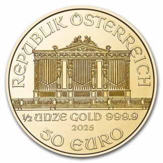Anverso moneda 1/2 Oz. filarmónica
