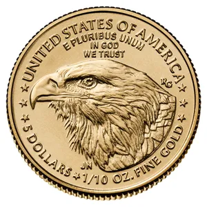 Reverso moneda 1/10 Oz. águila