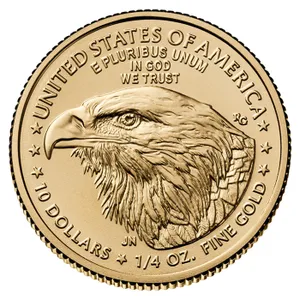 Anverso moneda 1/4 Oz. águila