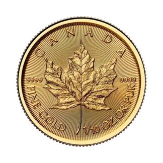 Reverso moneda 1/10 Oz. hoja